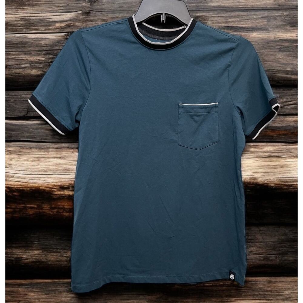 Men's Stretchy Blue Shirt FREE PLANET New Size Small Casual Sporty Outdoorwear